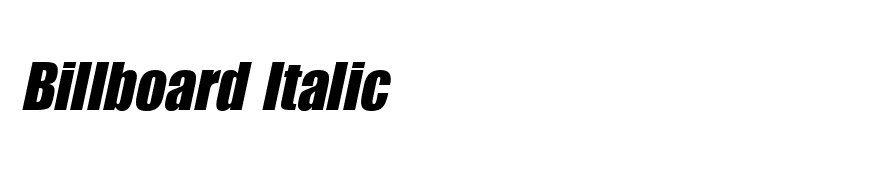 Billboard Italic