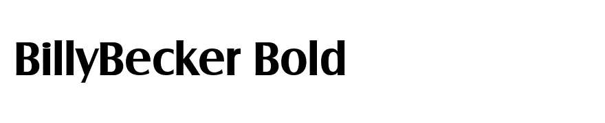 BillyBecker Bold