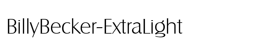 BillyBecker-ExtraLight