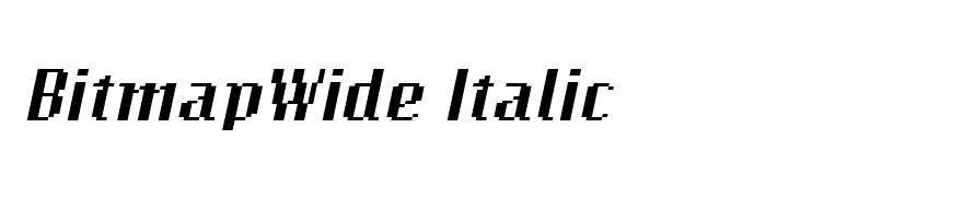 BitmapWide Italic