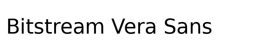 Bitstream Vera Sans