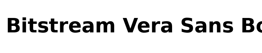 Bitstream Vera Sans Bold