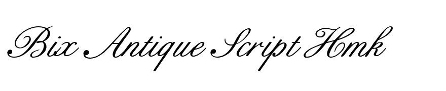 Bix Antique Script Hmk