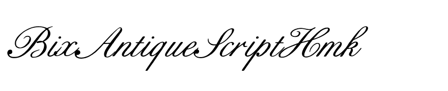 BixAntiqueScriptHmk