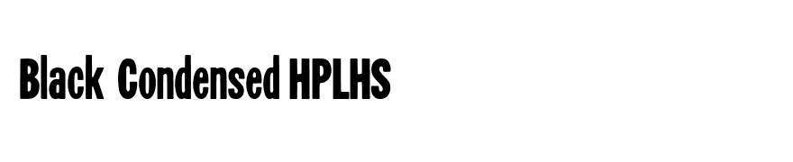 Black Condensed HPLHS
