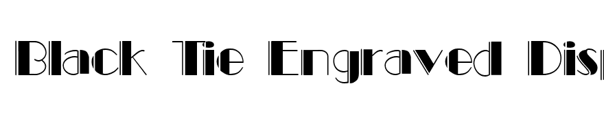 Black Tie Engraved Display SSi