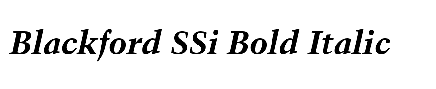 Blackford SSi Bold Italic