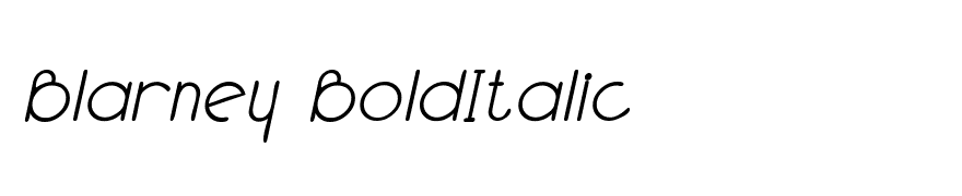Blarney BoldItalic