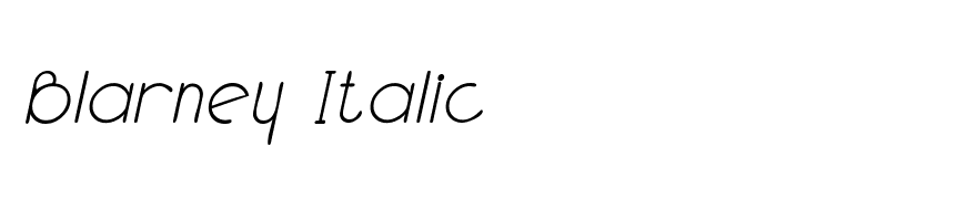 Blarney Italic