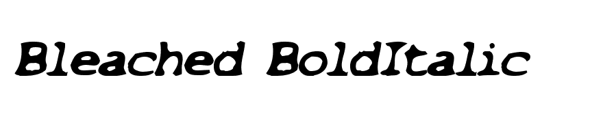 Bleached BoldItalic