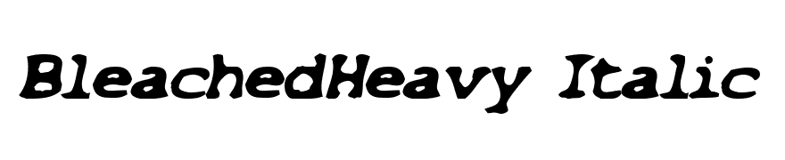 BleachedHeavy Italic