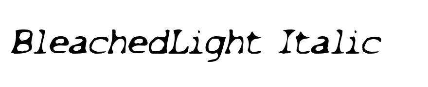 BleachedLight Italic