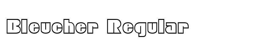 Bleucher Regular
