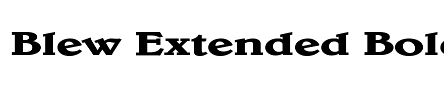 Blew Extended Bold