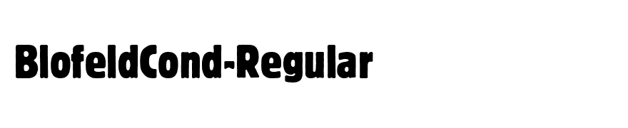 BlofeldCond-Regular