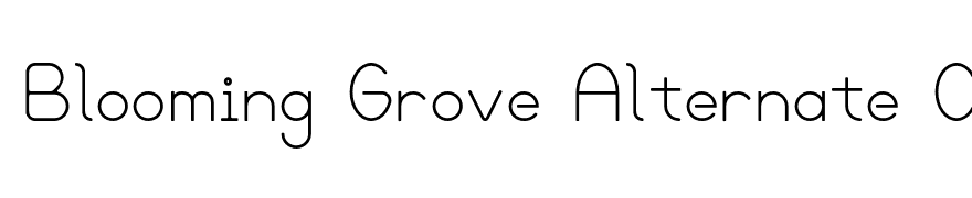 Blooming Grove Alternate OTF