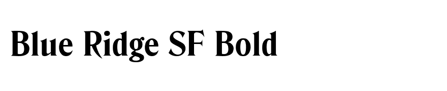 Blue Ridge SF Bold