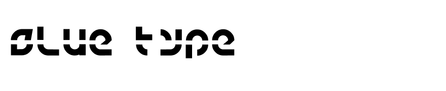 Blue type