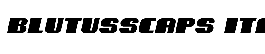 BlutussCaps Italic