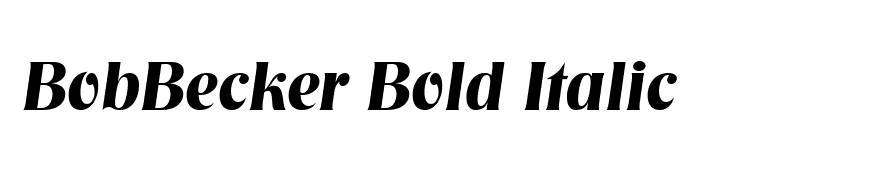 BobBecker Bold Italic