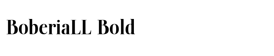 BoberiaLL Bold