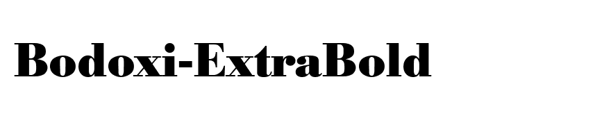 Bodoxi-ExtraBold