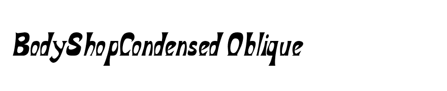 BodyShopCondensed Oblique