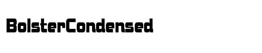 BolsterCondensed