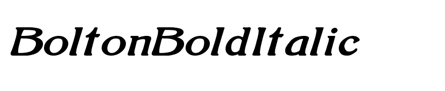 BoltonBoldItalic