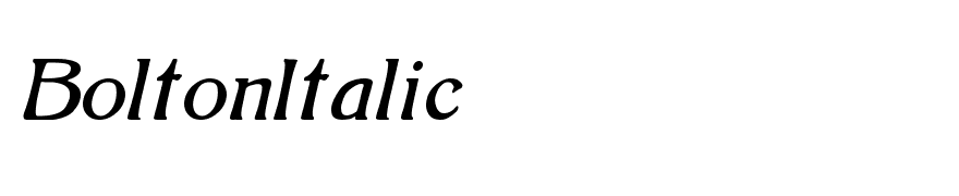 BoltonItalic