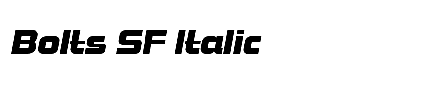 Bolts SF Italic