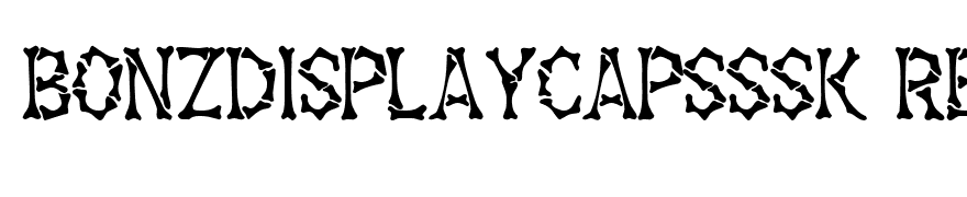 BonzDisplayCapsSSK Regular