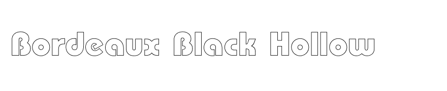 Bordeaux Black Hollow