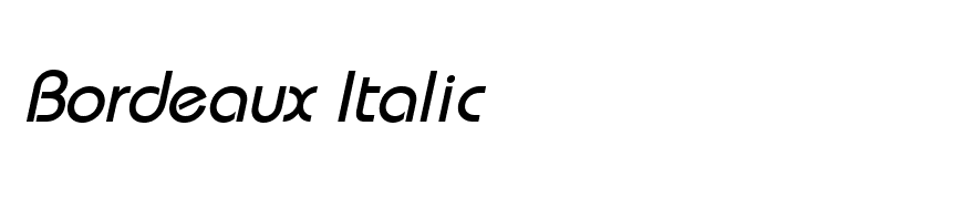 Bordeaux Italic