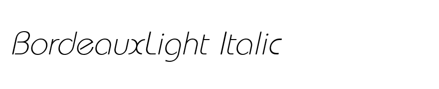 BordeauxLight Italic