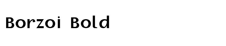 Borzoi Bold