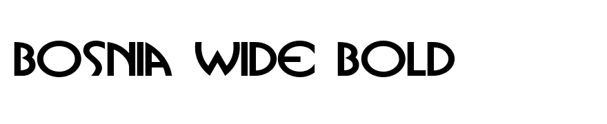 Bosnia Wide Bold