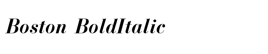 Boston BoldItalic