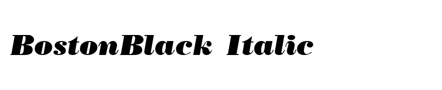 BostonBlack Italic
