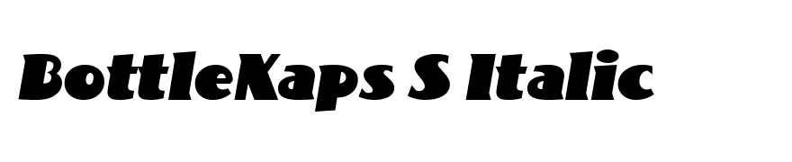 BottleKaps S Italic