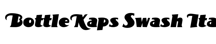 BottleKaps Swash Italic