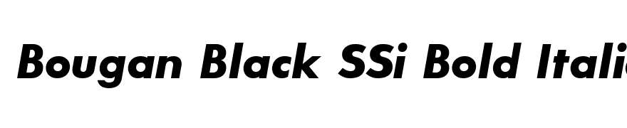 Bougan Black SSi Bold Italic