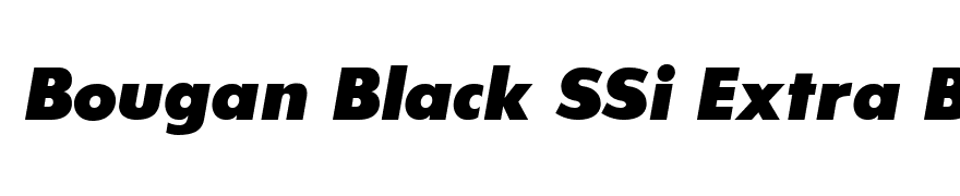Bougan Black SSi Extra Bold Italic