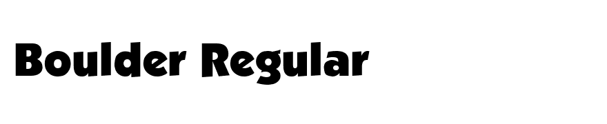 Boulder Regular