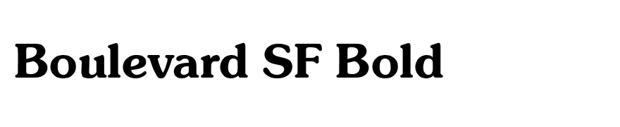 Boulevard SF Bold