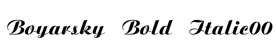 Boyarsky Bold Italic00