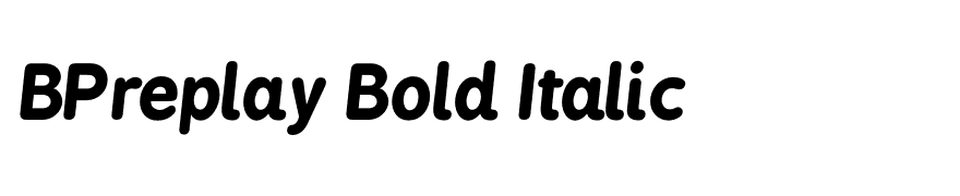 BPreplay Bold Italic