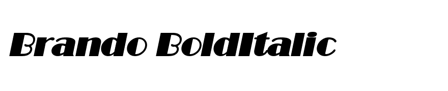 Brando BoldItalic