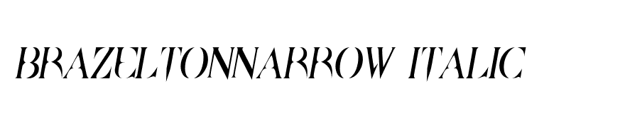 BrazeltonNarrow Italic