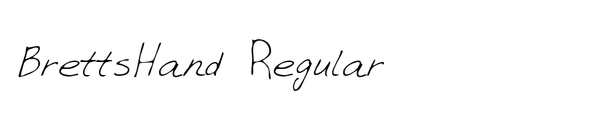 BrettsHand Regular